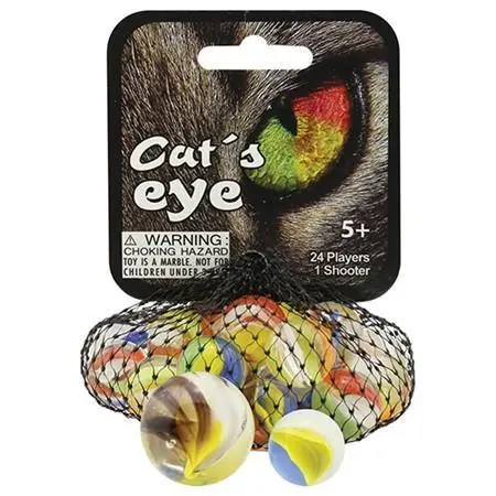 Cats Eye Tri-Color Marbles 1