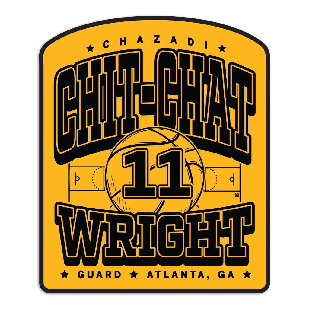 Chazadi Wright Max Collegiate Die-Cut Sticker 1