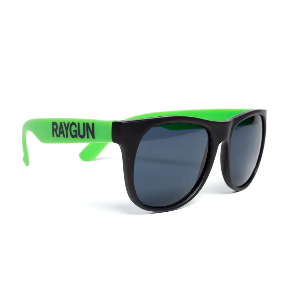 Raygun Text Logo Sunglasses - Green 1