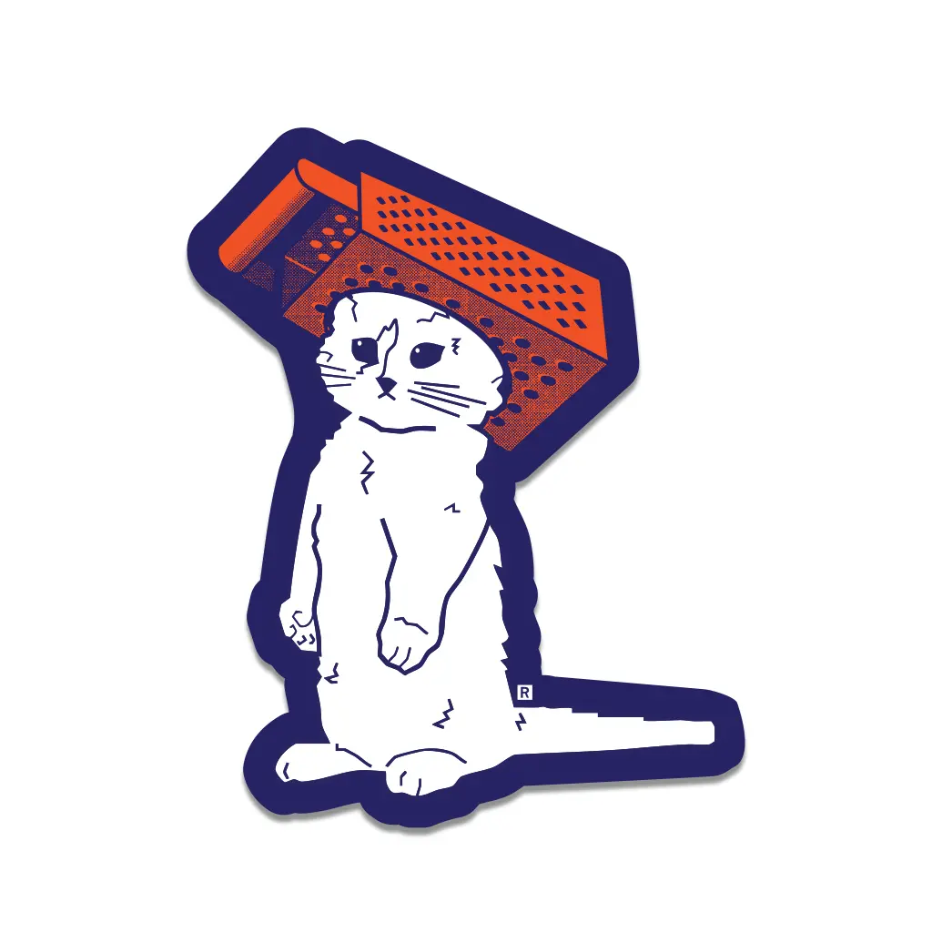 Cheese Grater Gary Die-Cut Sticker 1