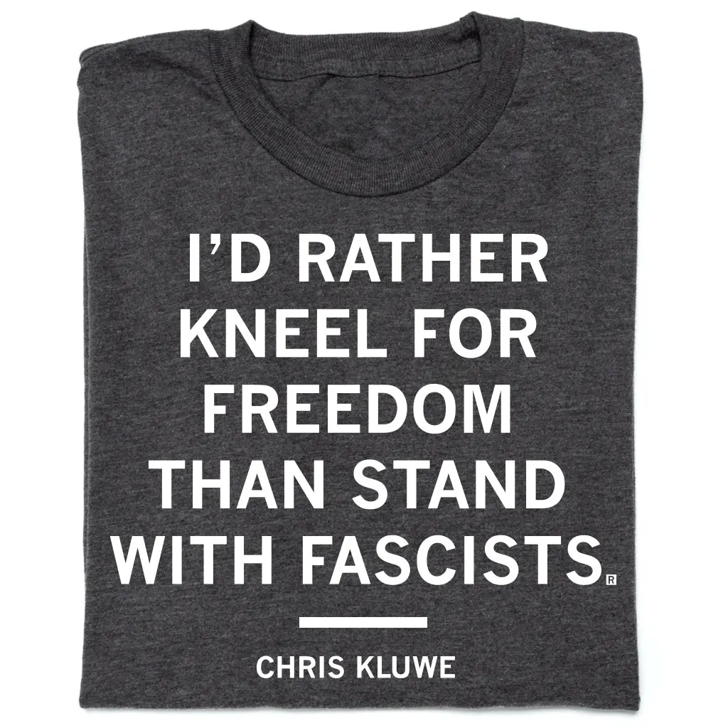 Rather Kneel For Freedom Chris Kluwe Charcoal 1