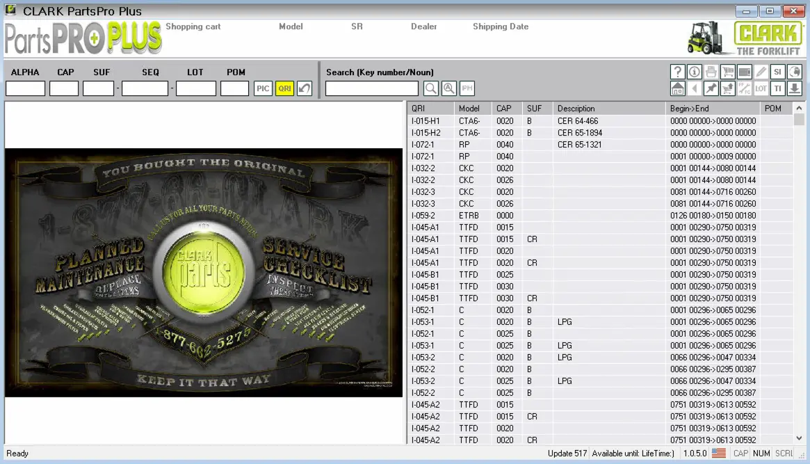 Clark Forklift Parts Pro Plus Epc Parts Manuals Software Latest 2024 All Regions 1