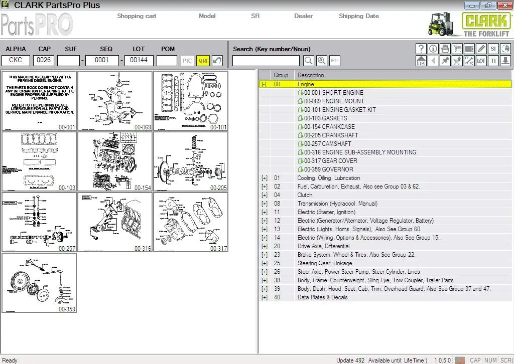 Clark Forklift Parts Pro Plus Epc Parts Manuals Software Latest 2023 All Regions 1