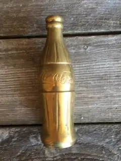 Coca Cola Folk Art Brass Bottle 1