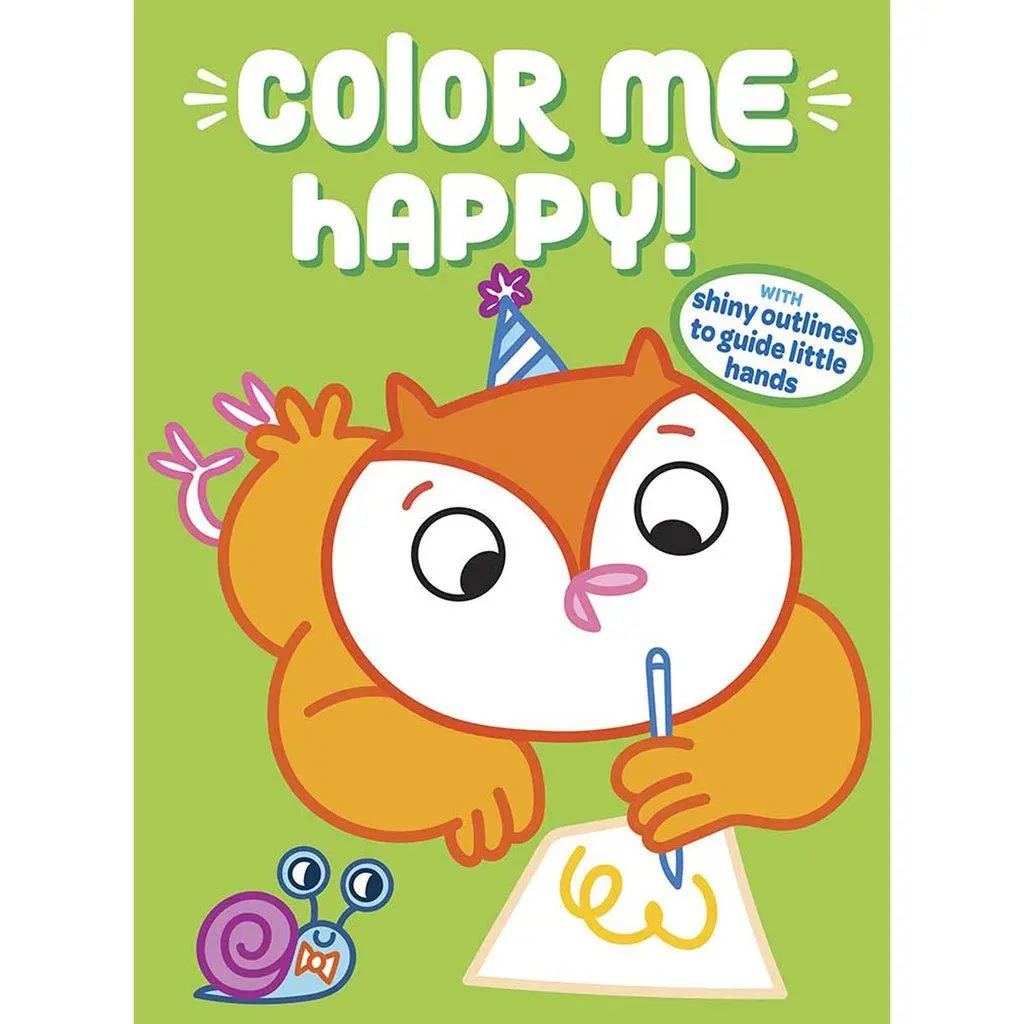 Color Me Happy! (Green): With Shiny Outlines To Guide Little Hands 1