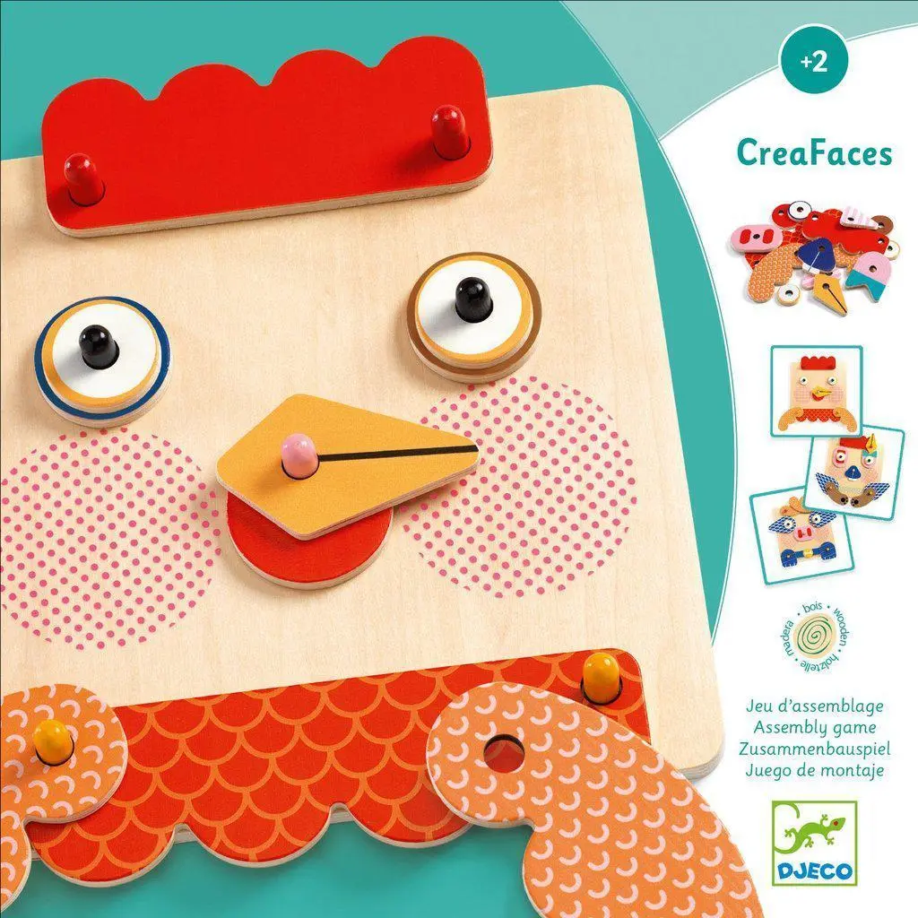 Creafaces Create-A-Face Wooden Board 1