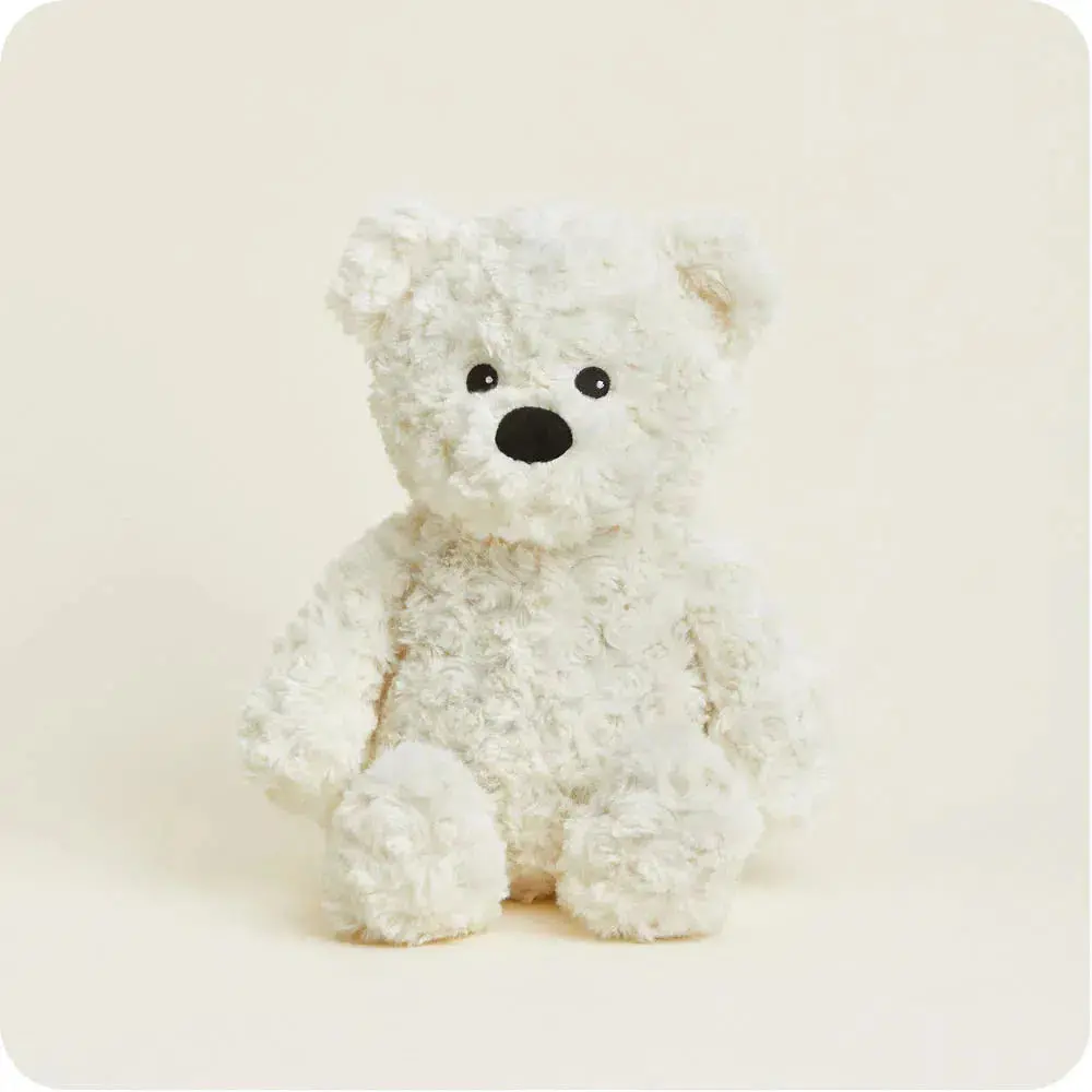 Cream Curly Bear - Warmies 1