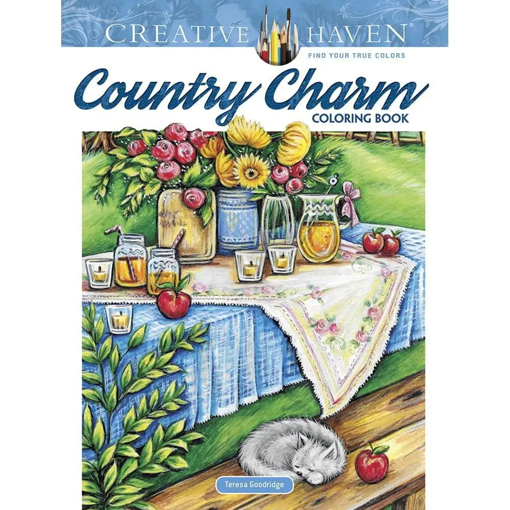 Creative Haven Country Charm Coloring Book 1