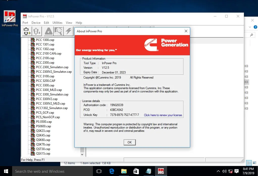 Power Pro 12.5 - Latest 2019 Engineering & Diagnostics Tool For All Cumins Genset & Incal Files 1