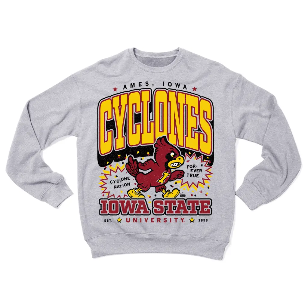 Cyclones Max Collegiate Crew Sweatshirt 2