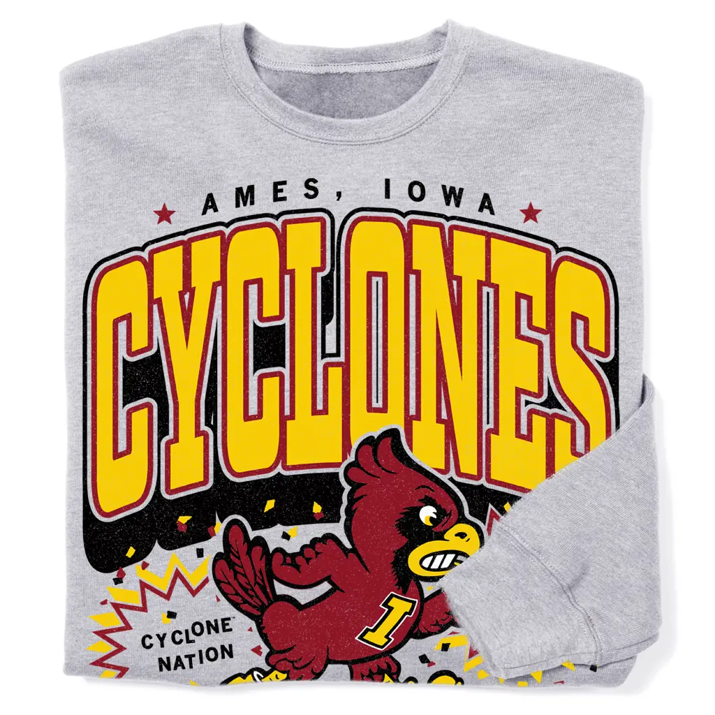 Cyclones Max Collegiate Crew Sweatshirt 1