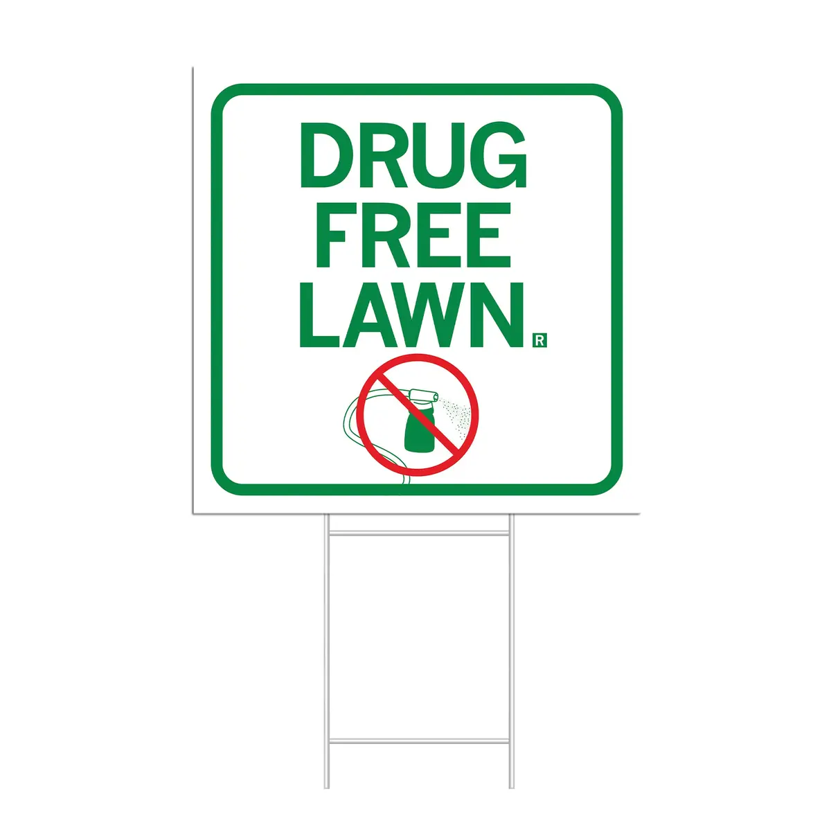 Drug Free Lawn Yard Sign 1