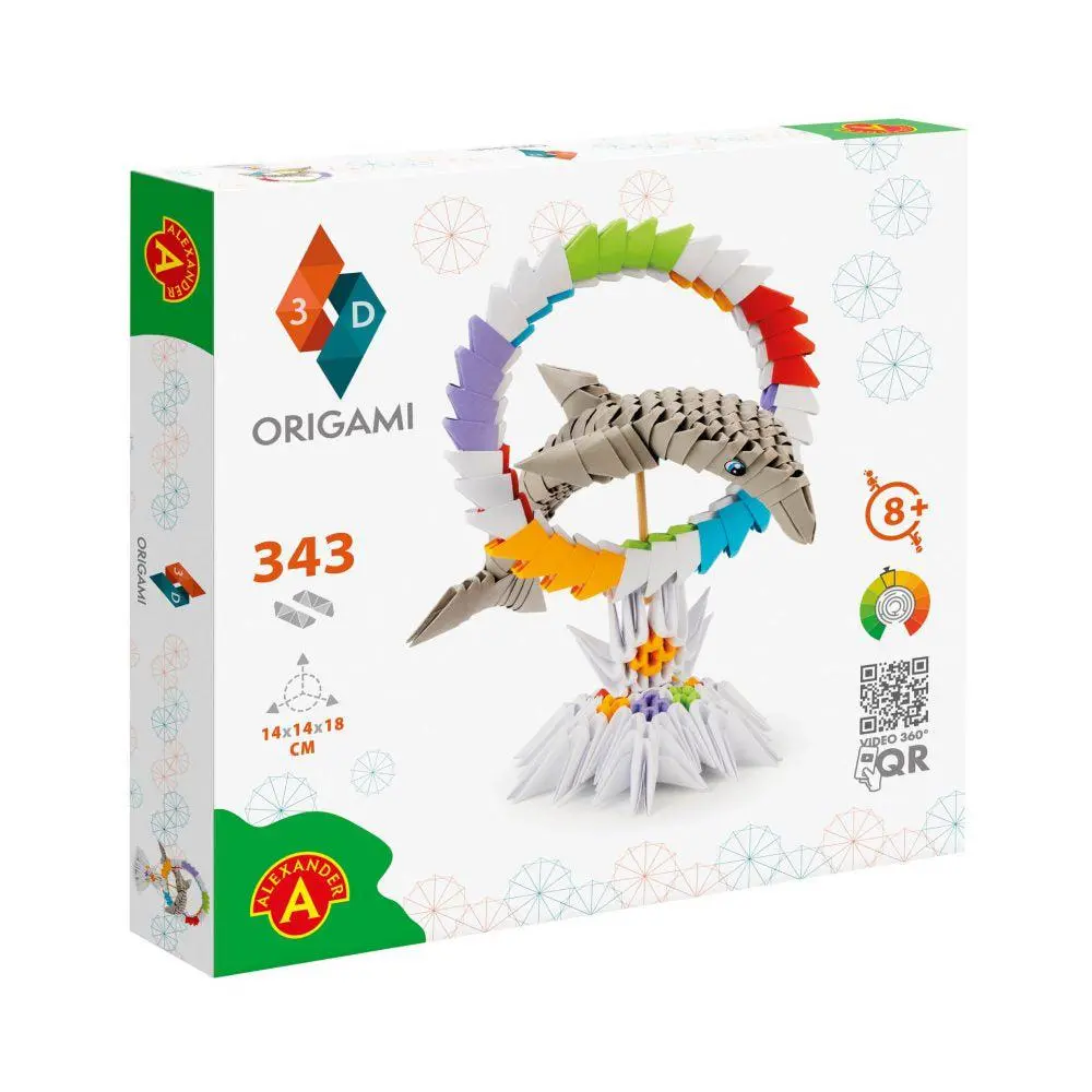 Dolphin 3D Origami 1
