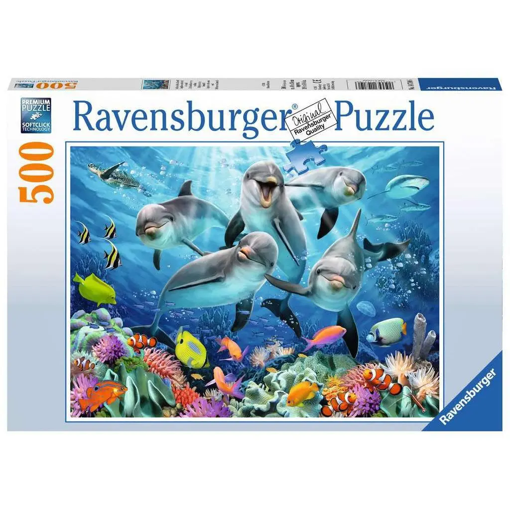 Dolphins In The Coral Reef 500Pc 1