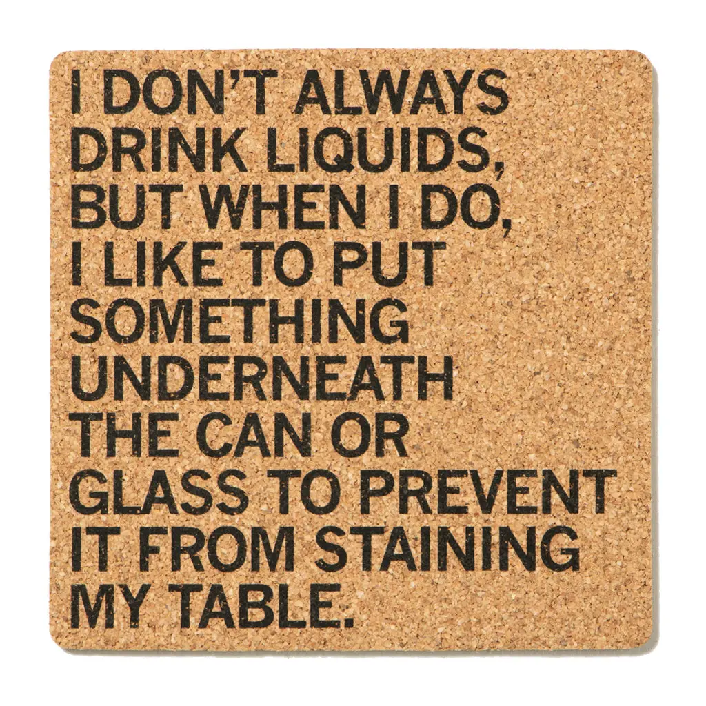 Dos Raygun Cork Coaster 1