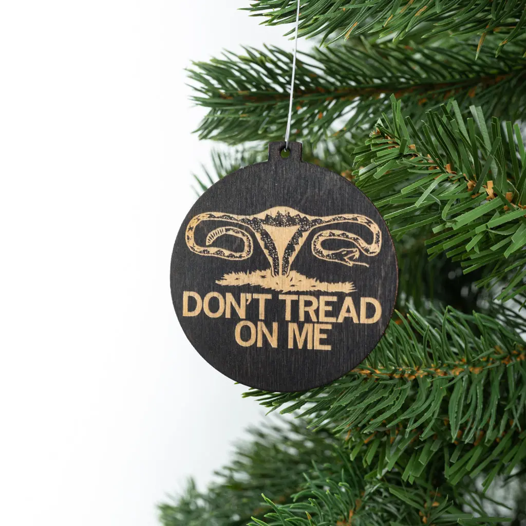 Don't Tread On Me Uterus Ornament 1