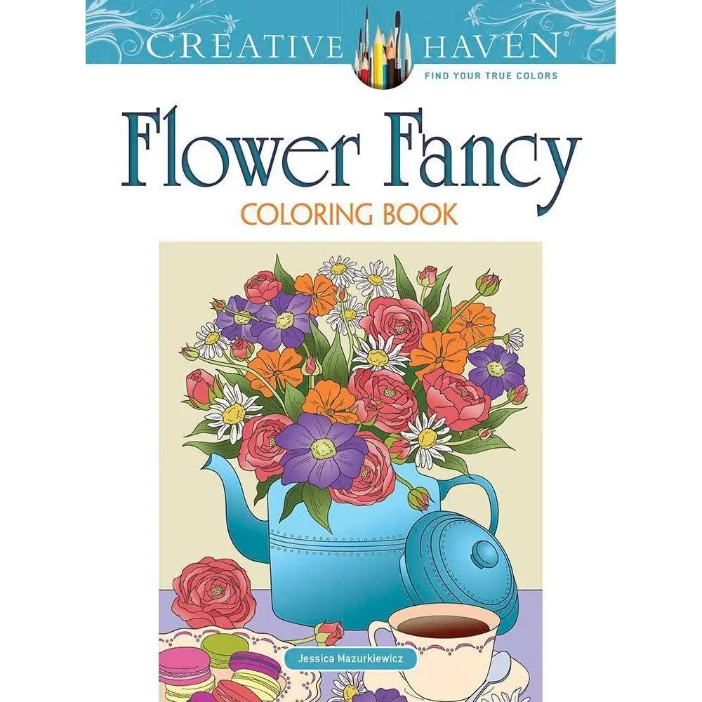 Dover Publications Creative Haven Flower Fancy Coloring Book 1