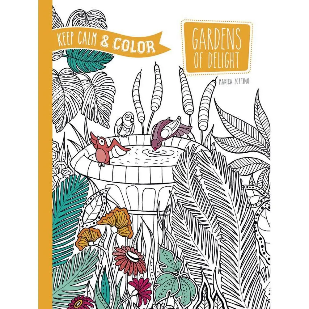 Dover Publications Keep Calm And Color -- Gardens Of Delight Coloring Book 1