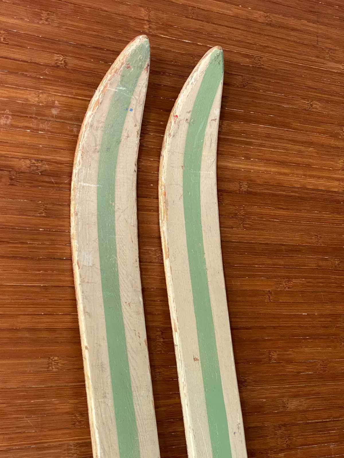 Vintage Military Downhill Skis 2