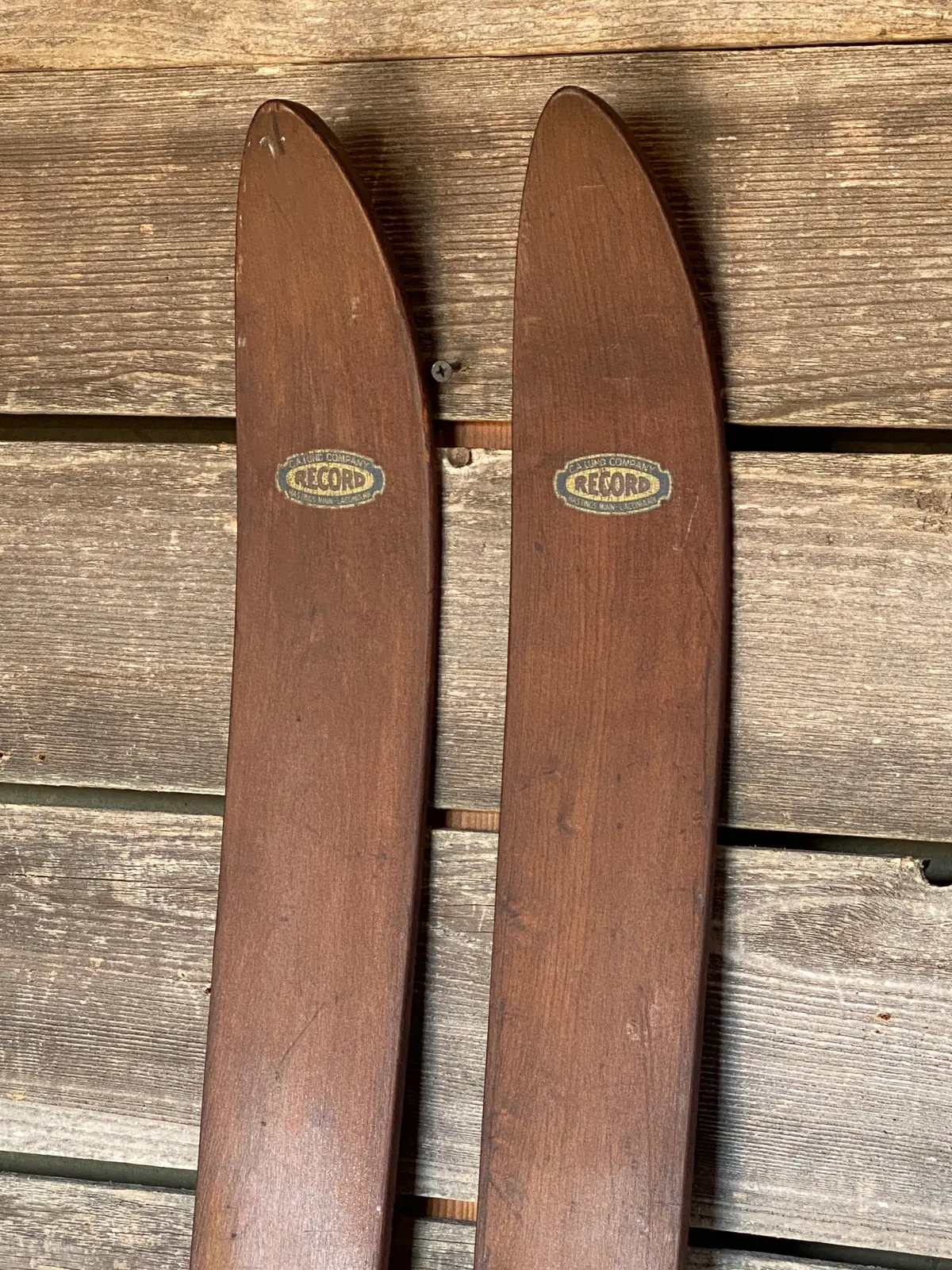 Vintage Lund Record Skis 1