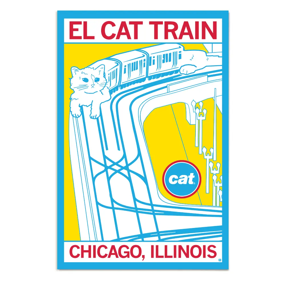 El Cat Train Poster 1