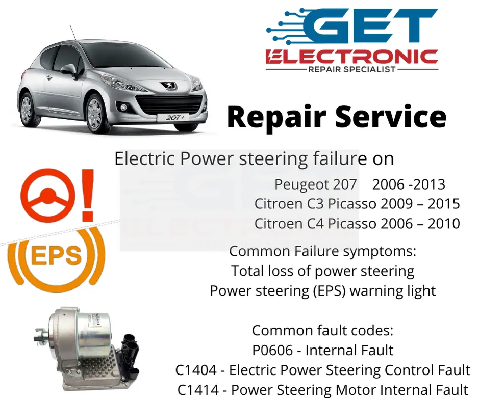 Peugeot 207 2006 – 2013 Eps - Electric Power Steering 1