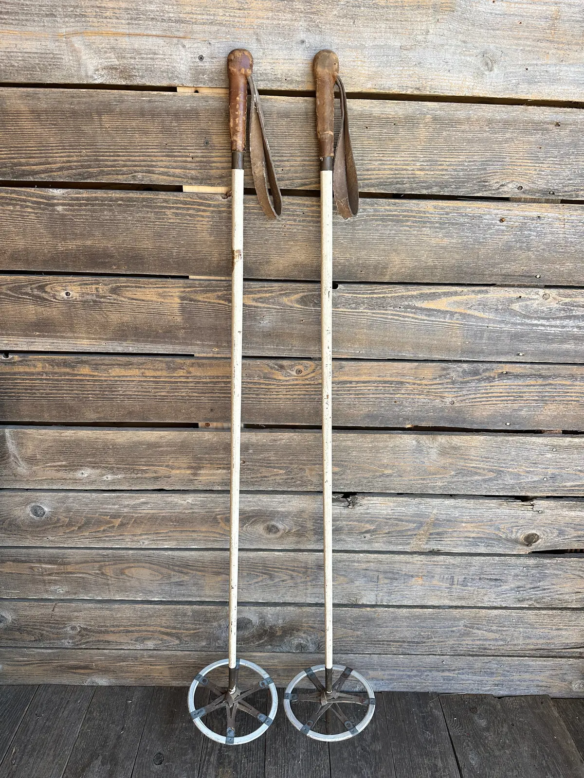 Vintage 10Th Mountain Ski Poles 1