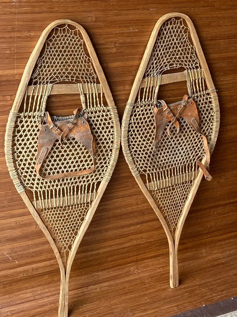 Vintage Tight Weave Faber Snowshoes 1