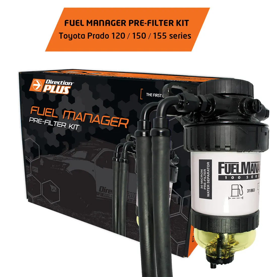 Toyota Landcruiser Vdj 70 Series Fuel Manager Fuel Pre Filter Kit (Radiator Mount, Fits With Dual Battery Compatible) 1