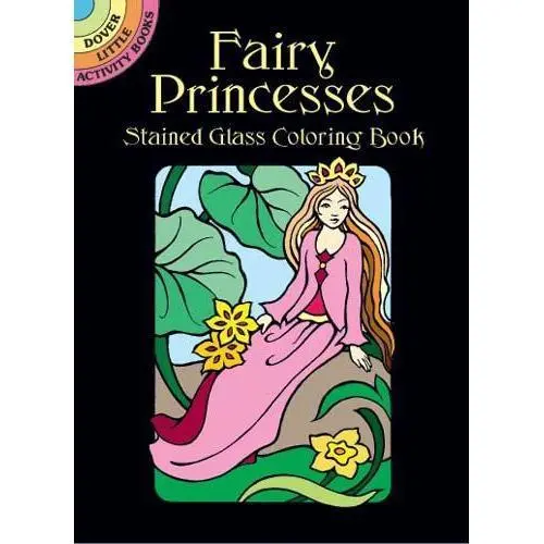 Fairy Princesses Stained Glass Coloring Book 1