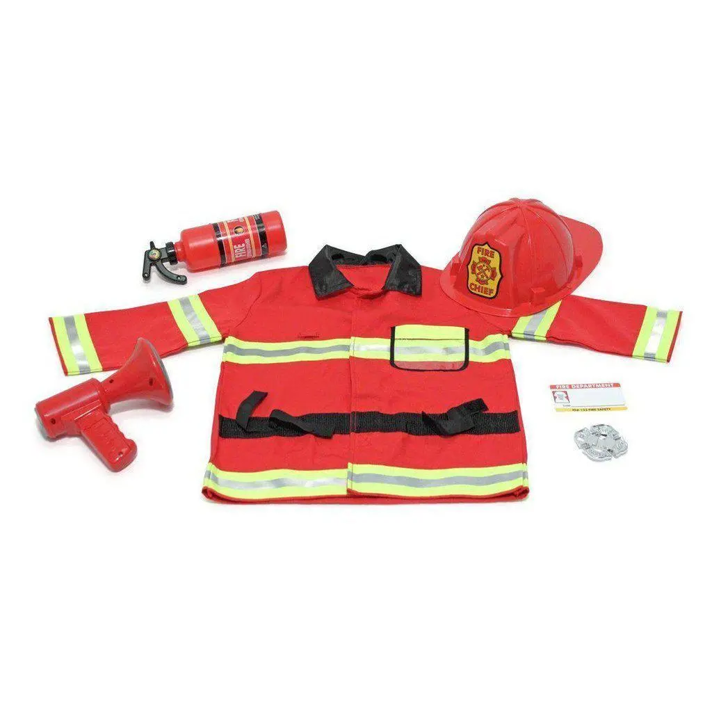 Fire Chief Role Play Costume Set 1