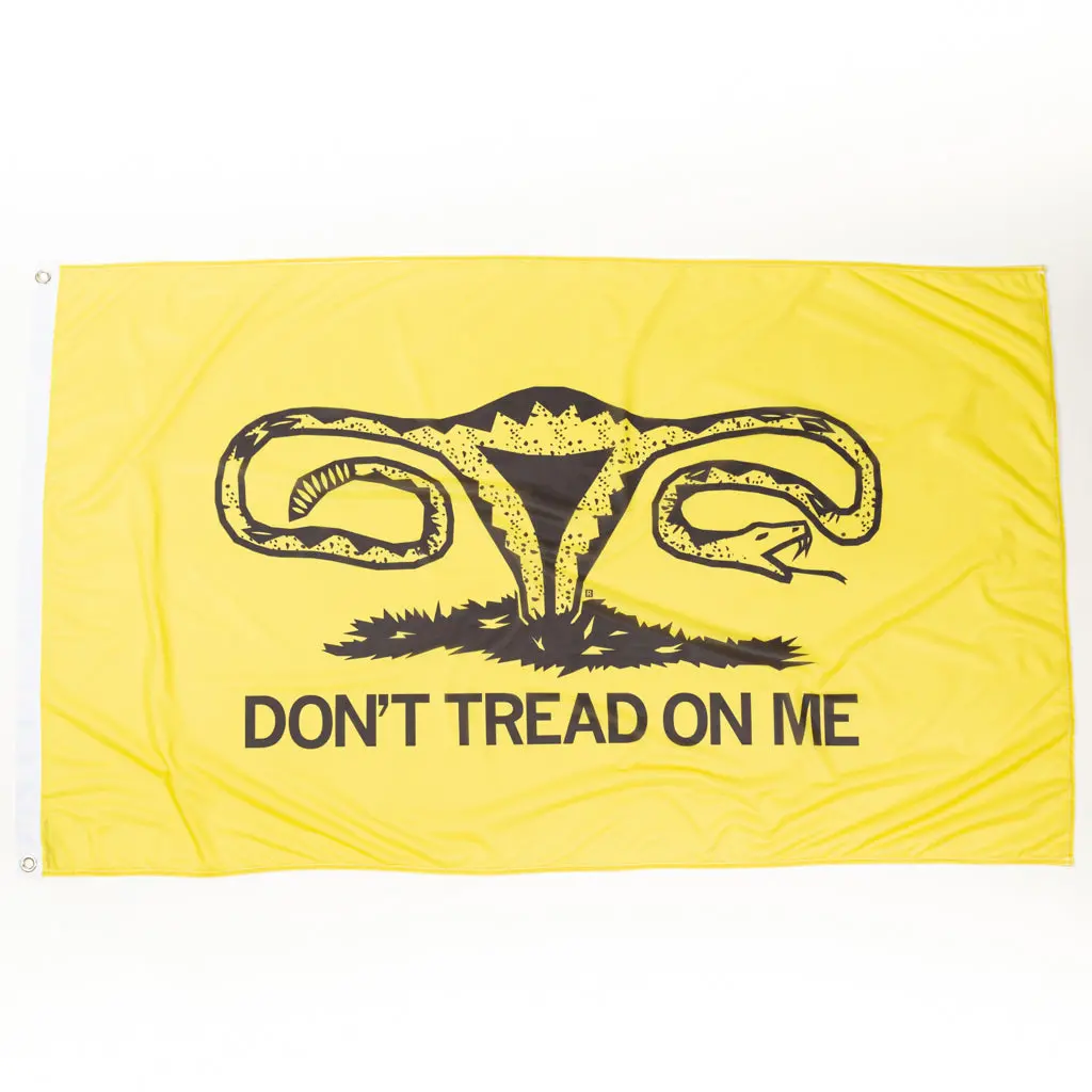 Don't Tread On Me Uterus Flag 1