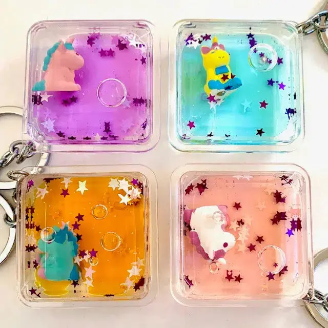 Floating Unicorn Charm Keyring 1