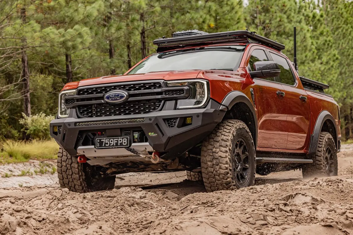 Ironman 4X4 Raid Bar Inc. Led Bar & 4 Cube Lights & Wiring For Ford Ranger Px Mk Iii 8/2018 To 2022 2