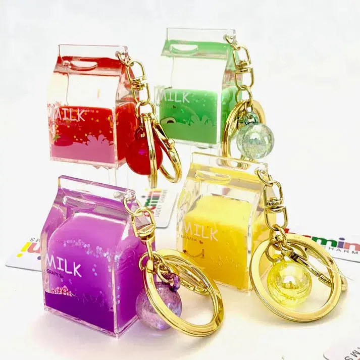 Fruit Milk Carton Keyring 1