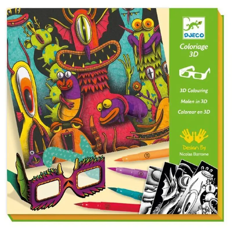 Funny Freaks 3D Coloring 1