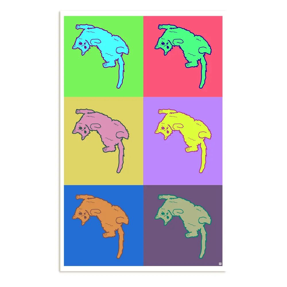 Gary Playing Warhol Pattern Poster 1