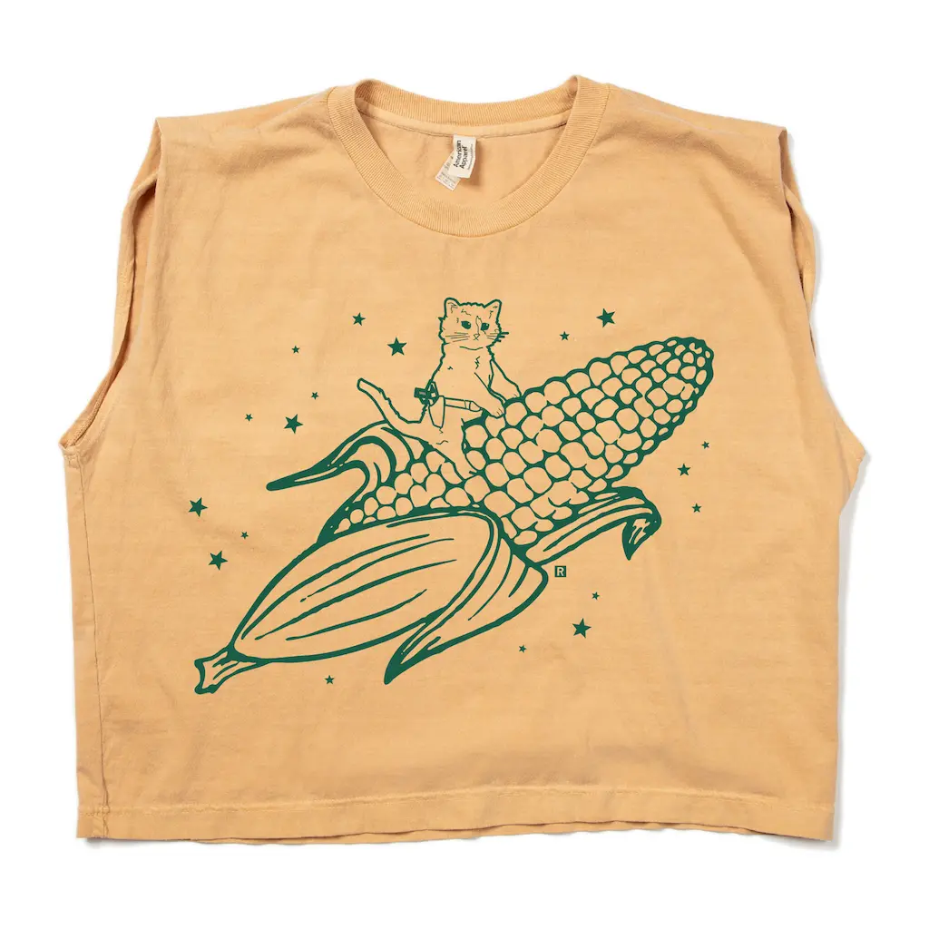 Gary Riding Corn Muscle Crop Top 1