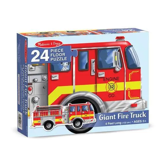 Giant Fire Truck Floor Floor Puzzle 1