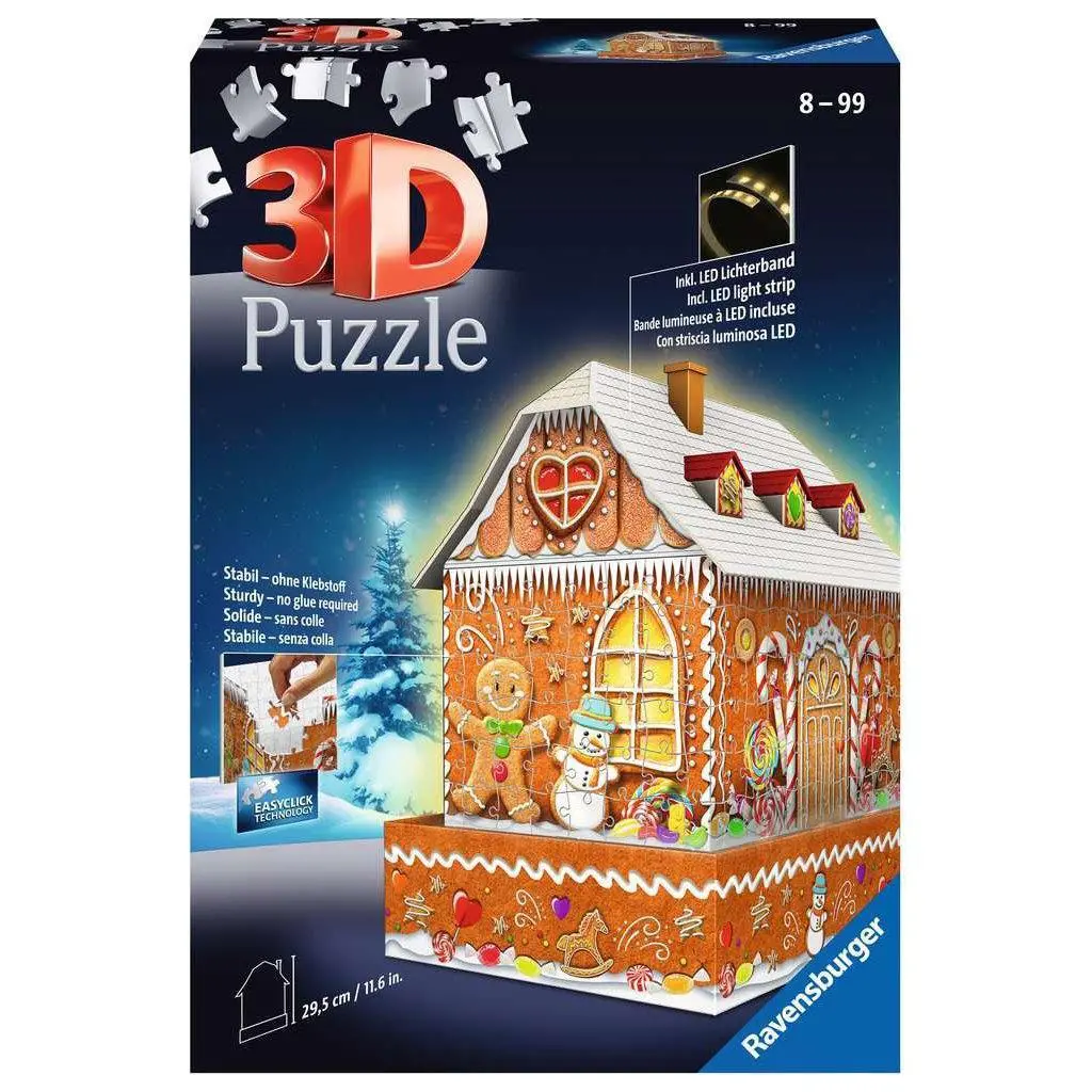 Gingerbread House Night 3D (216Pc) 1