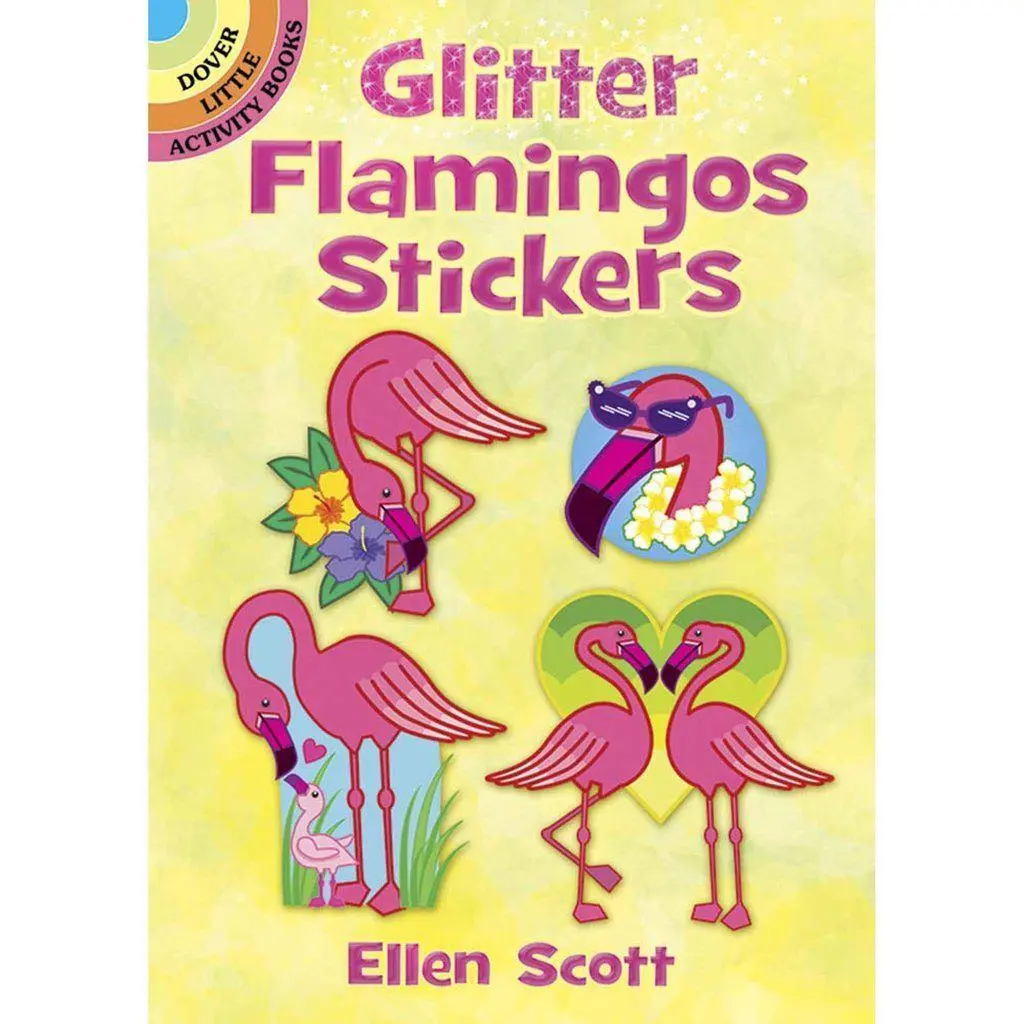 Glitter Flamingos Stickers 1