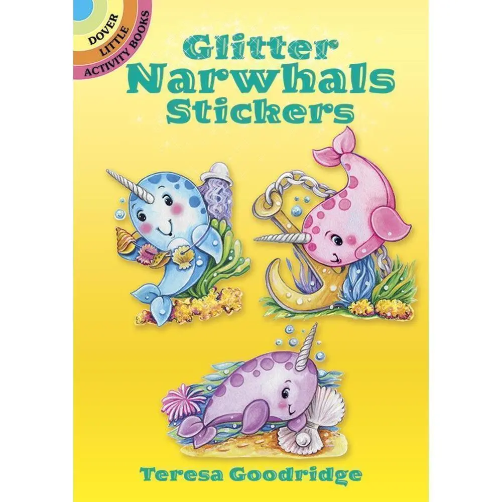 Glitter Narwhals Stickers 1