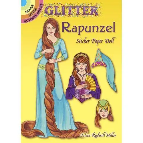 Glitter Rapunzel Sticker Paper Doll 1