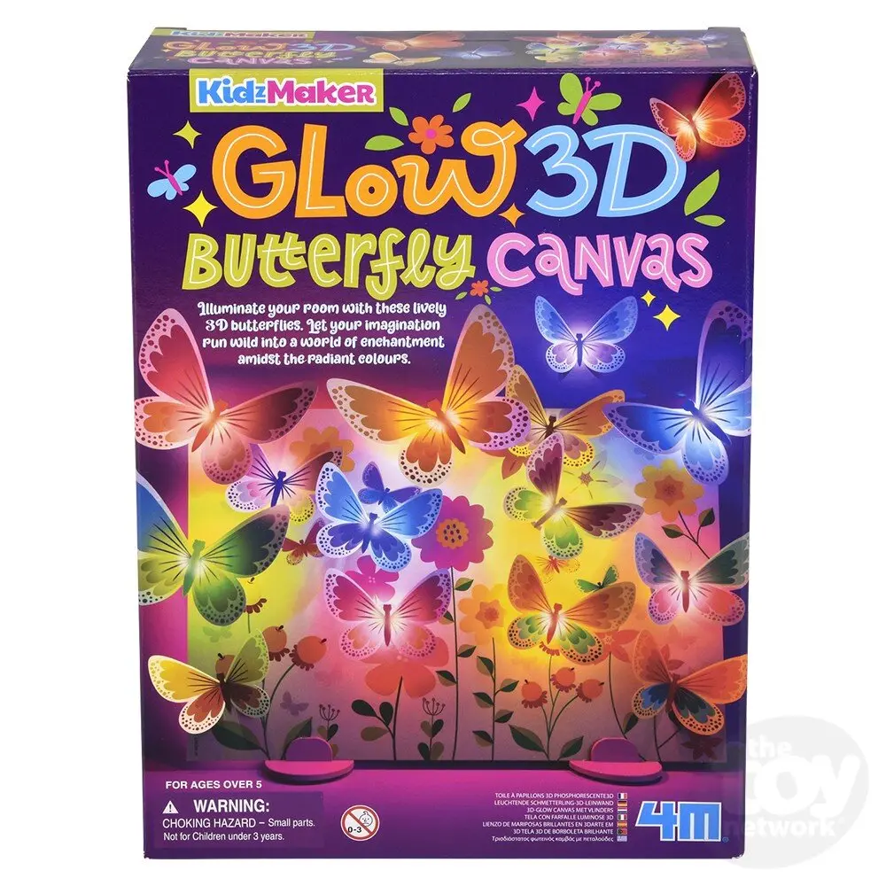 Glow 3D Butterfly Canvas Kit 1