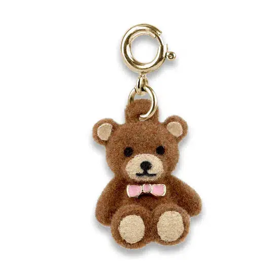 Gold Fuzzy Bear Charm 1