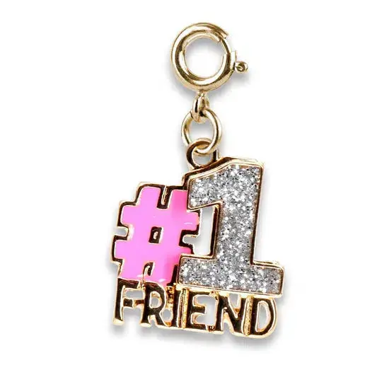 Gold Glitter #1 Friend Charm 1