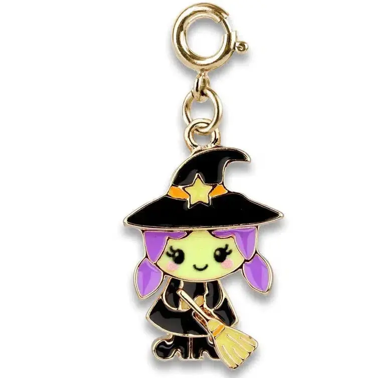 Gold Swivel Witch Charm 1