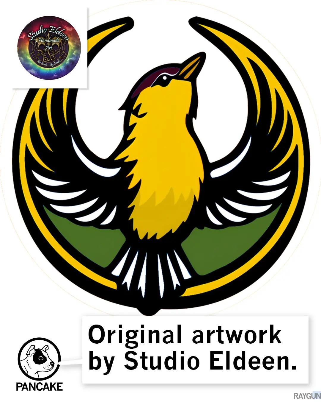 Rebel Goldfinch Alliance Circle Sticker 2