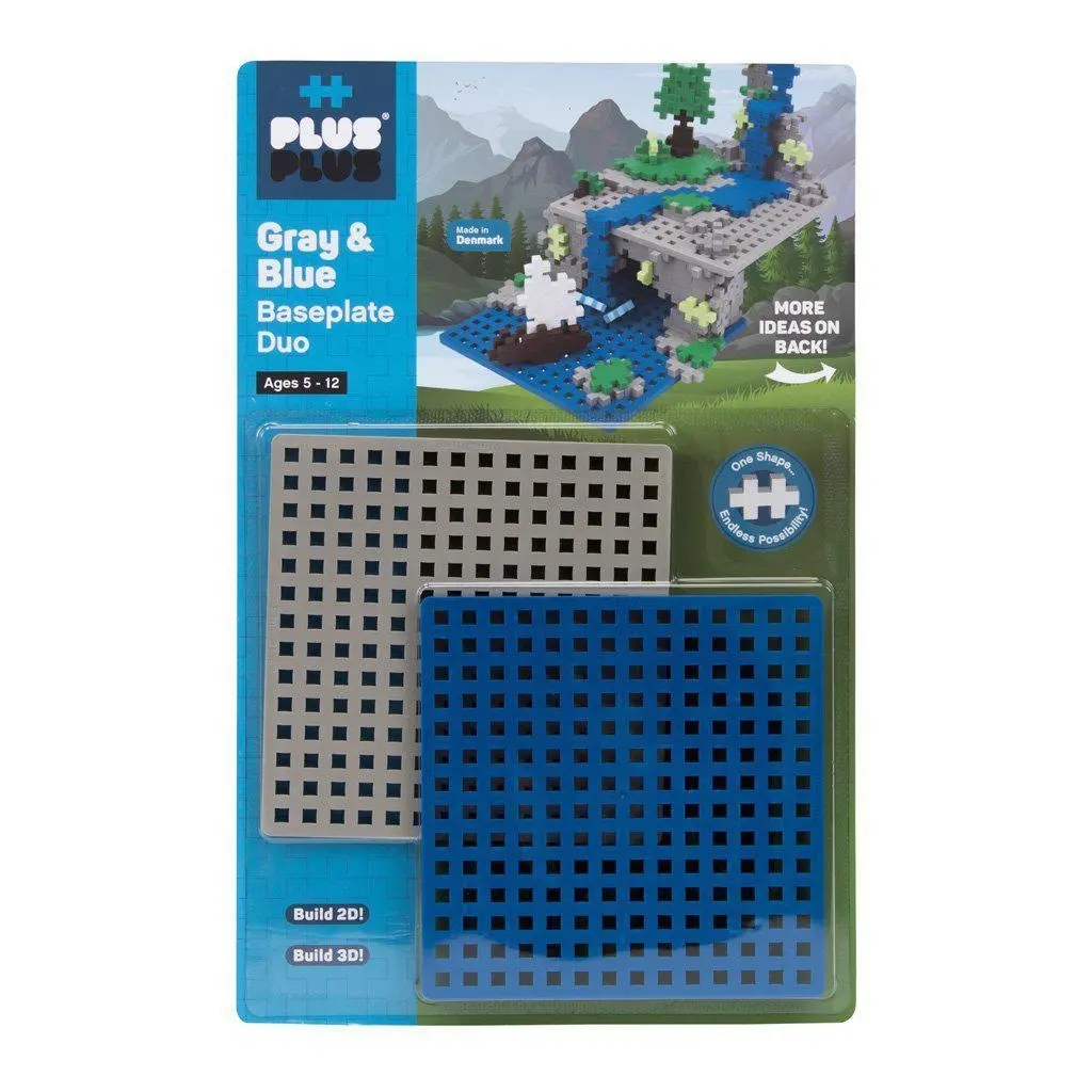Gray & Blue Baseplate Duo - 1