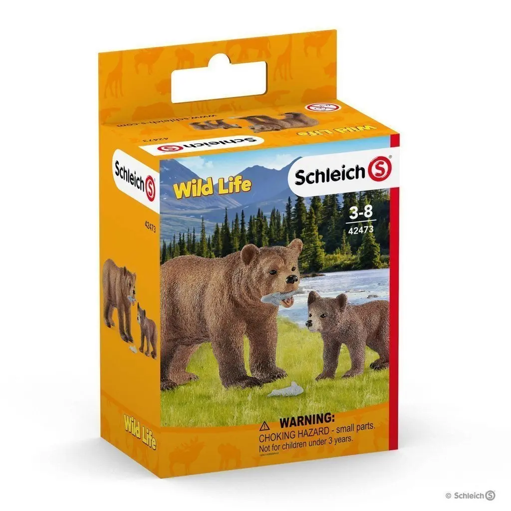 Grizzly Bear Mother With Cub 1